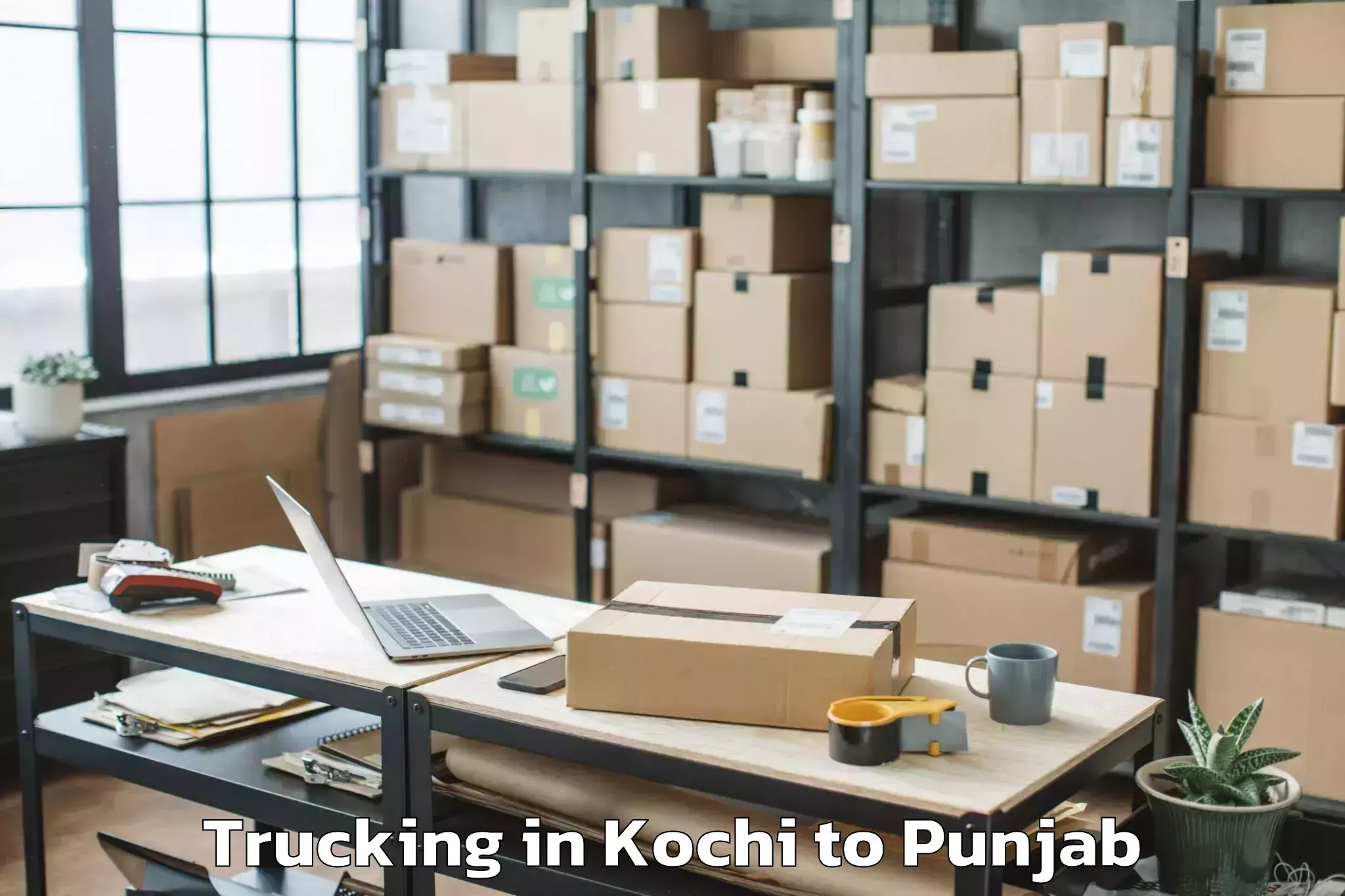 Kochi to Abhilashi University Bathinda Trucking Booking